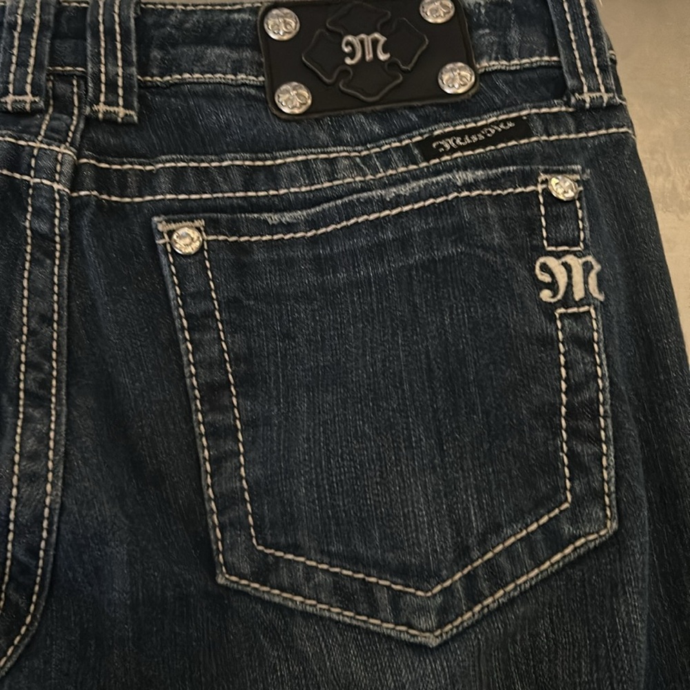 Miss Me Plain Pocket, Straight Jeans With Light Distressing Size View 2